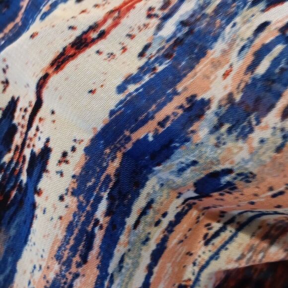 MSK Handkerchief Hem Dress. Boho, Tomato Girl, Y2K - Picture 11 of 11